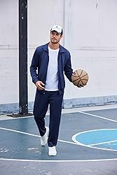 COOFANDY Mens Jogger Sets Casual Full Zip Jogging