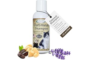 Mad About Organics Oatmeal Shampoo for Cats & Small Pets – Gentle, Balanced Formula for Skin & Coat Health – Comforts Dry Skin Care for Small Pets 4 Weeks & Up, Including Pregnant Pets – 4 oz