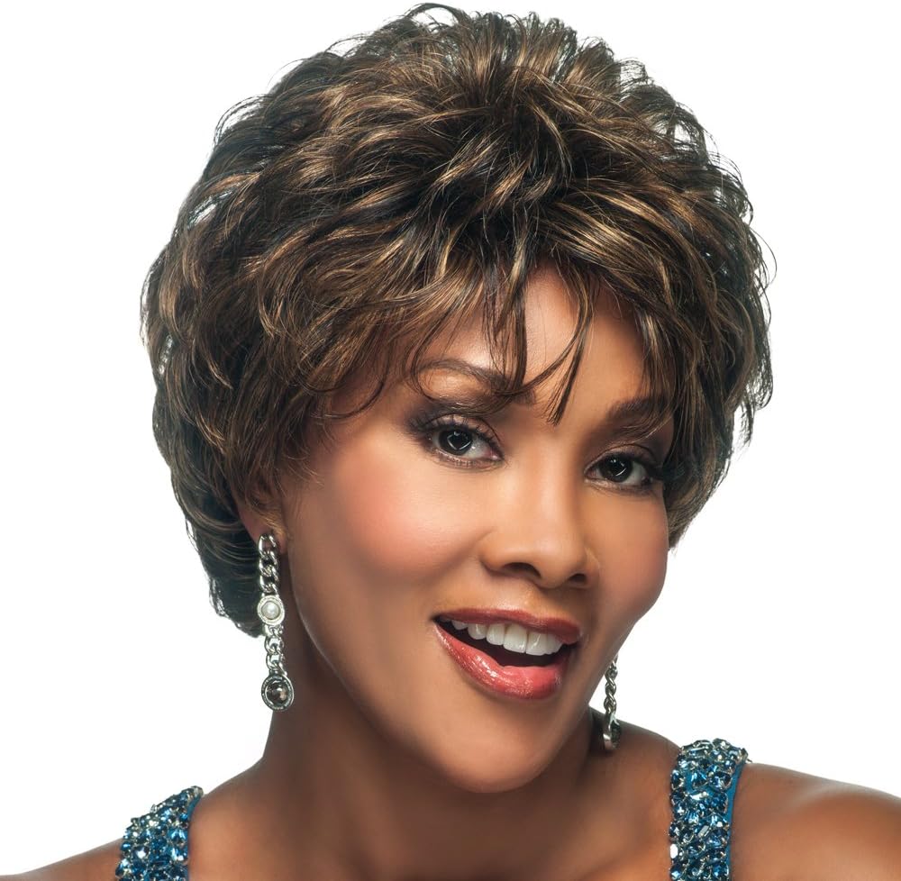 Vivica A. Fox H209-V Premium Human Hair, PS Cap Wig in Color 1