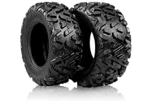 MOTORHOT ATV UTV Tires 27x9-12 Front & 27x11-12 Rear 6PR Sport All Terrain 27x9x12 27x11x12 Tubeless Tires (1 Front + 1 Rear)
