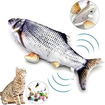 Amazon 猫 おもちゃ Fomei 動く魚おもちゃ インタラクティブ シミュレーション ペット用品 ストレス解消 運動不足解消 猫おもちゃ Fomei おもちゃ 通販