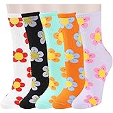 Benefeet Sox Funny Socks for Women Girls Novelty Crazy Design Patterned Casual Cotton Crew Socks Cute Ankle High Dress Sock