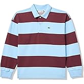 Lacoste Girls' Striped Piqué Rugby Polo Shirt