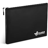 FLASLD Fireproof Document Money Bags, Large Fireproof Wallet Pouch, Safe Bag for Cash, Valuables & Passport, with Silicone Coating & Zipper Closure (Pouch-15x11”)