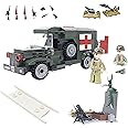 General Jim's Military Building Blocks US Army Ambulance WW2 (World War 2) Brick Building Vehicle - Military Ambulance Building Blocks Set for WWII or Brick Building Enthusiasts