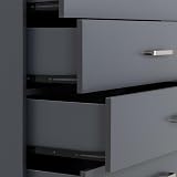 Seconique Dakota 4 Drawer Chest in Dark Grey view 3