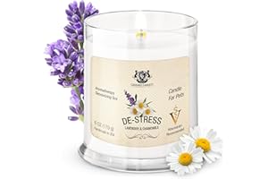 GERRARD LARRIETT AROMATHERAPY PET CARE Pet Odor Eliminator Candle Lavender and Chamomile Scented Candle, Pet Candles Odor Eliminator, Soy Wax Calming Candles Aromatherapy, Dog & Cat Friendly Air Fresheners by Gerrard Larriett