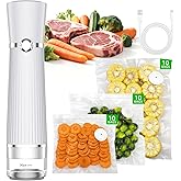 Vacuum Sealer for Food, Handheld Saver Compact Vacuum Sealer Machine with 30 Reusable Bags for 10X Preservation & Fresh