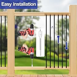 BLIKA 100 Pack 32" Aluminum Deck Balusters with