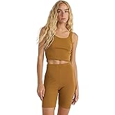 Organic Basics Womens Core Rib Crop Tank Top