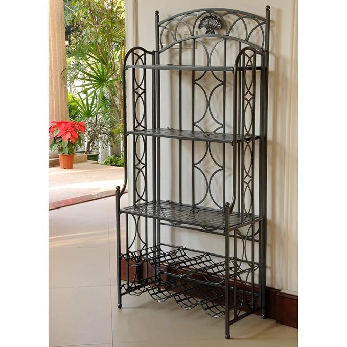 Amazon.com: 5-Tier Bakers rack acabado en peltre: Kitchen ...