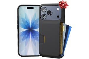 Smartish® iPhone 17 Pro Wallet Case - Wallet Slayer Vol. 1 [Slim + Protective] Credit Card Holder - Drop Tested Flip Hidden Card Slot Cover for Apple iPhone 17 Pro - Black Tie Affair