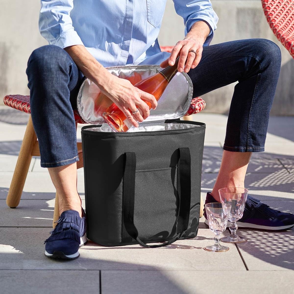 Reisenthel Thermoshopper Sporttasche, 38 x 35 x 16 cm, 15 L, Black - Image 4