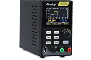 Abestop AT3201 DC Power Supply Variable, (0-30v, 0-10A) Adjustable Switching Regulated DC Bench Linear Power Supply with High Resolution 10mV / 1mA, 5V/1A USB Port