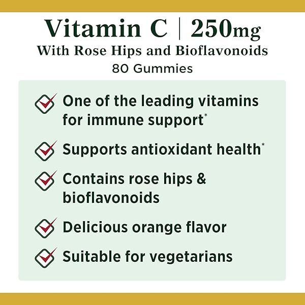 NATURE’S BOUNTY VITAMIN C, ORANGE, 80 COUNT