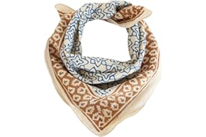 Hand printed Organic 100% Cotton Bandana Scarf, Paisley Design, Light weight Bandana for women Scarf Scarves Large bandana