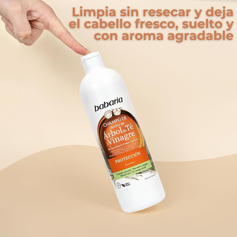 - Champô Infantil Sem Parabenos 700ml | Champô com Vinagre de Árvore do Chá | Previne Problemas Relacionados com Insetos Que Morem o Couro Cabeludo | Para Todos os Tipos de Cabelo | Vegan
