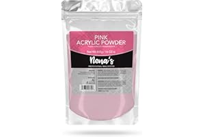 Nena's Superior Sculpting Powder Professional Acrylic Nail System Clear Blush Pink Medium Pink 16 oz 460 g (Pink)