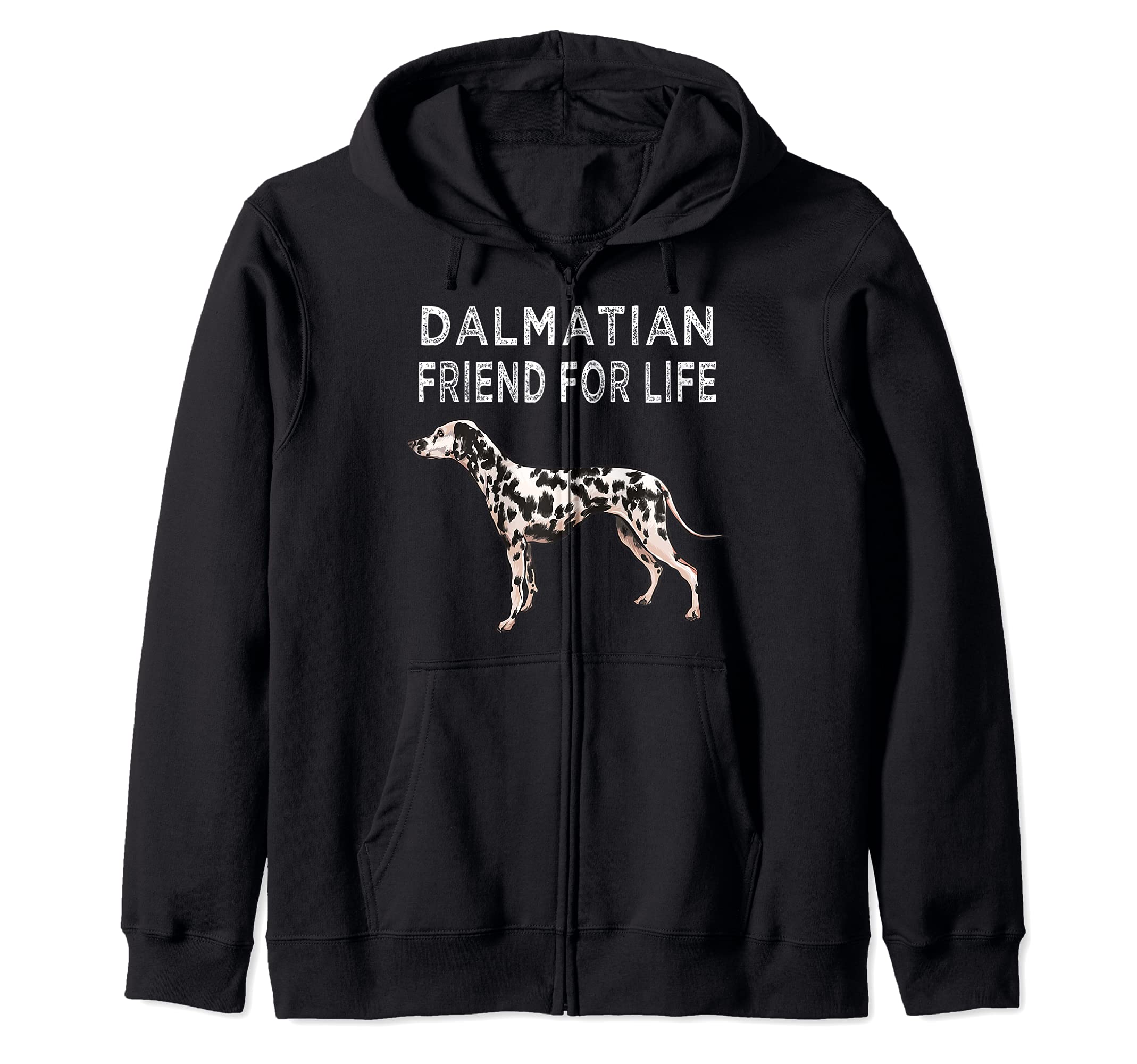 Dalmatian Friend For Life Dog Friendship Zip Hoodie