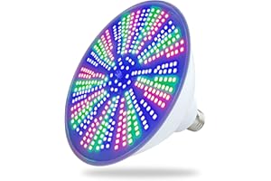 Allisable 2023 Upgraded 50W Color LED Pool Light Bulb, 120V RGB Color Changing Pool Light for Inground Swimming Pool, Replacement Bulb for Pentair Hayward Fixtures