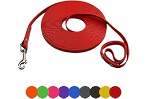 Dog Training Leash, Waterproof Long Dog Leash, Easy to Clean Long Line 6FT 10FT 15FT 30FT 50FT for Small, Medium, Large Dogs(