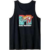 MTV Catch a Wave MTV Surfer Logo Retro Graphic Tank Top