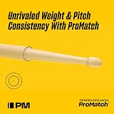 ProMark Classic Forward 747 Hickory Drumsticks Nylon Tip 16.25 in 0.551 in view 4