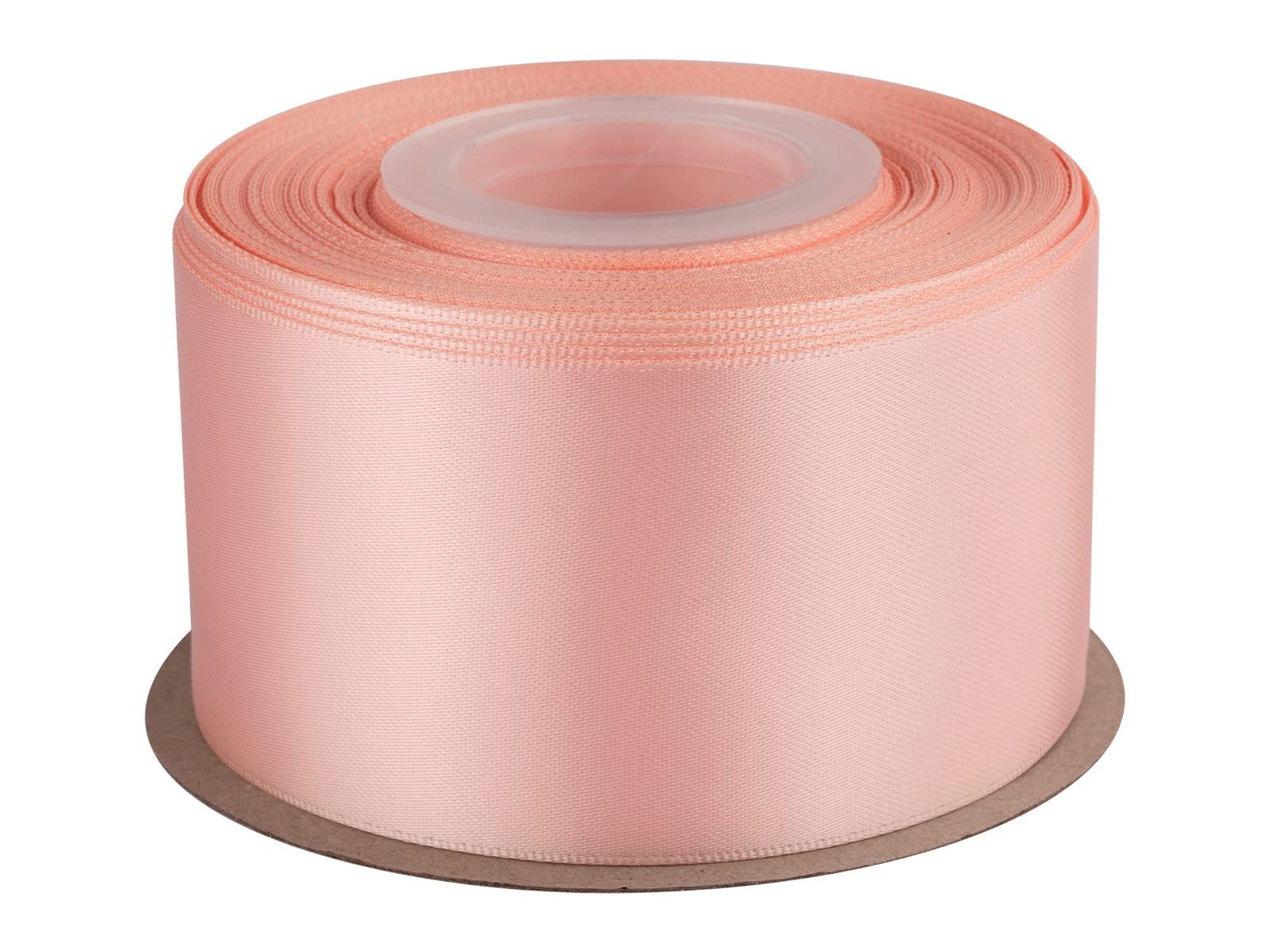 Double Faced Satin Ribbon, 50mm X 22M, Solid Polyester Craft Ribbon, Perfect for Gift Wrapping, Crafts, Wedding Party Ceremony Decoration, Floral Arrangement, Sewing (Moonstone) — image 1