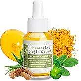 Kojic Acid & Turmeric Face Serum | Amla Fruit, Kojic Acid, Turmeric & Alpha Arbutin| 100% Natural | Glowing Skin Serum for Dark Spots - Turmeric Facial Serum, Acne, Evens Tone, Minimizes Pores (1 oz)