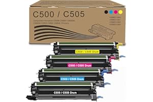 SAIBOYA VersaLink C500/C505 Drum Cartridge Unit Compatible Xerox 108R01484 108R01481 108R01482 108R01483 Use for Xerox Versalink C500 C505 C500N C500DT C500DN C505DN C505S C505X C505XL Printer (4 Pack)