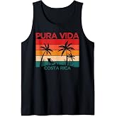 Pura Vida Costa Rica | Tropical Beach Sunset Palms Tank Top