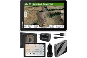 Garmin Tread 2 SxS Powersport Off-Road Navigator – 8” Rugged Touchscreen, Topo & Satellite Maps, Group Ride, Tube Mount + Wearable4U Power Pack Bundle