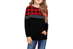 storeofbaby Girls Shirts Casual Long Sleeve Tops Loose Round Neck Tunic Blouse