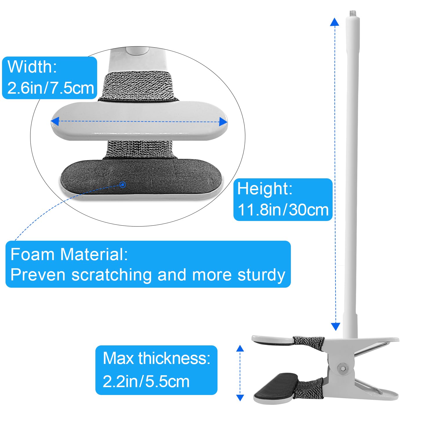 Baby Monitor Mount Compatible with Nanit Pro Smart Baby Monitor & Flex Stand ,Also for Cameras with 1/4 Screw Mount Flexible Long Gooseneck ArmBaby Camera Holder Stand Without Tools