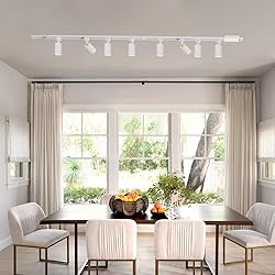 Hiiglxii 8-Light LED Track Lighting Kit with 6.6FT