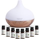 ASAKUKI 300ml Essential Oil Diffuser with 8 Oils 7 LED Lights Auto Shut-off view 1