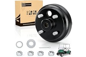 10L0L Golf Cart Brake Drum/Hub Assembly (Electric) for EZGO TXT Replaces OEM# 19186G1P