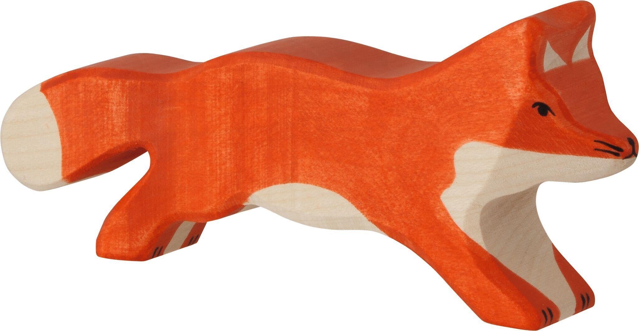Holtztiger Holztiger Running Fox Wooden Figure