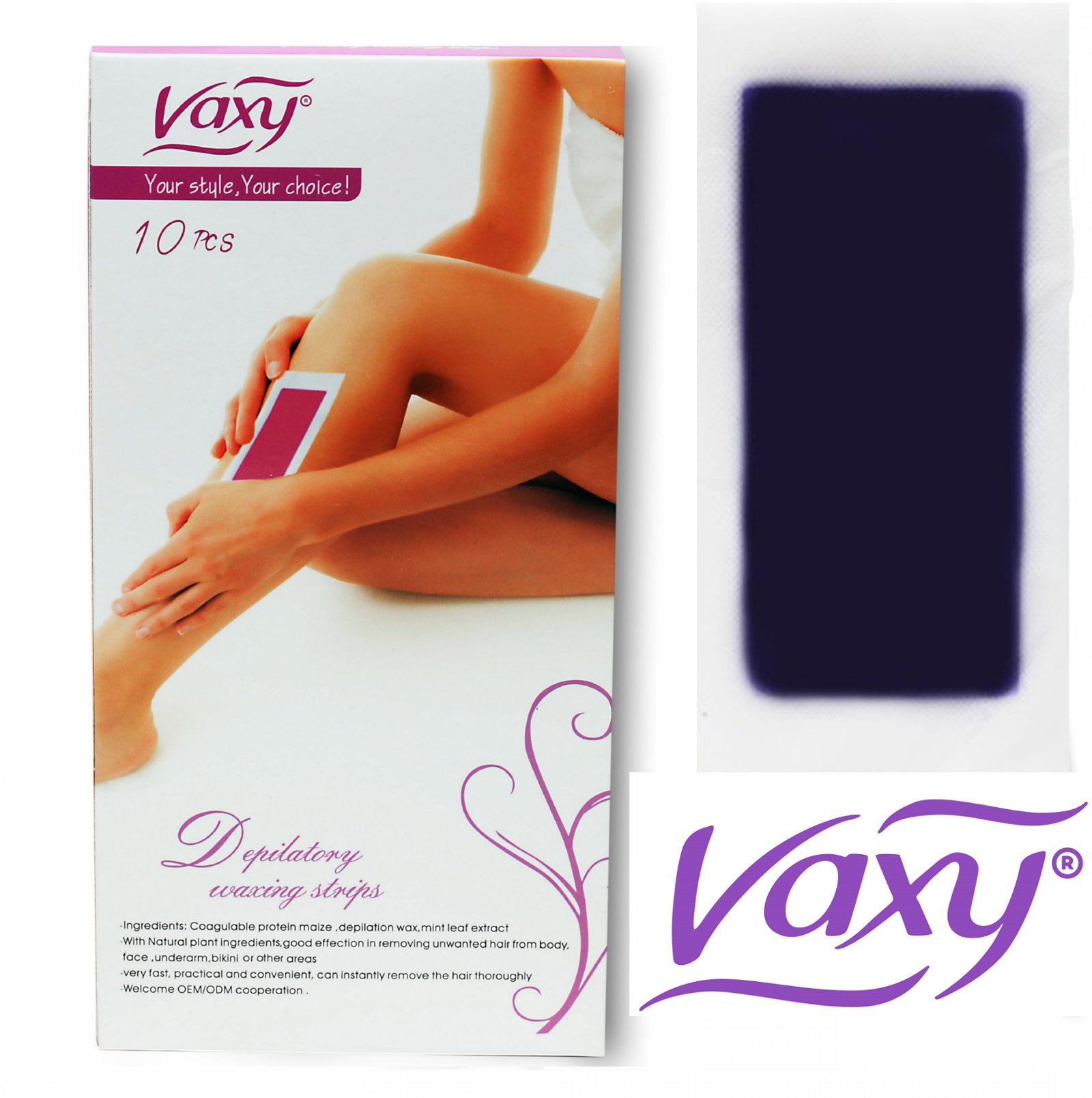 Vaxy Ready To Use Wax Strips, Sensitive x 10 DOUBLE (20) PCS