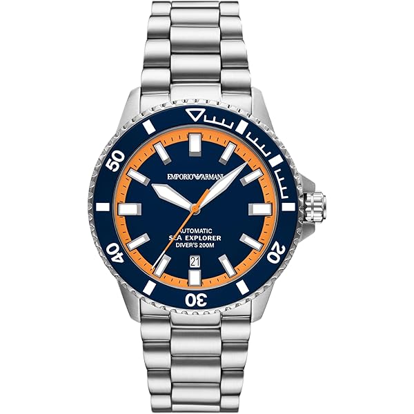 Amazon.com: Emporio Armani Men's Sea Explorer Automatic Two-Tone