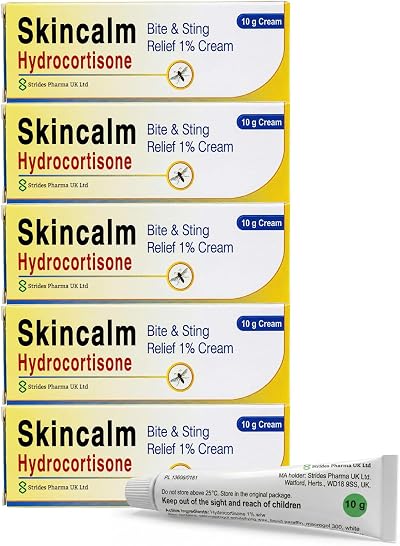 Skincalm Bite and Sting Relief Cream 1% 10g x5