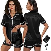 3Pcs Silk Pajamas XS-4XL Womens Satin Pajama Short Floral Sleepwear Bride Soft Pj Lounge Sets Pjs Shorts Set