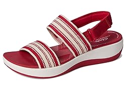Clarks Women's Casual Sandal, Cherry, 11