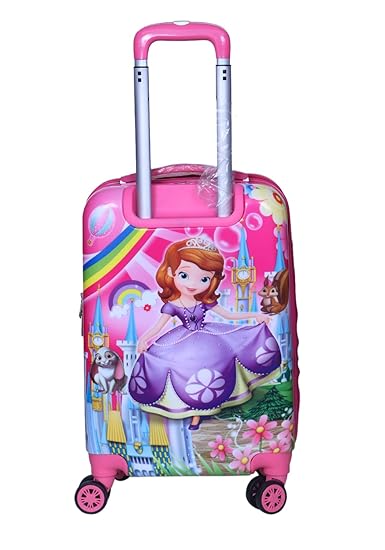 Tramp & Badger Polycarbonate Princess Barbie Printed Multicolour Trolley Bag
