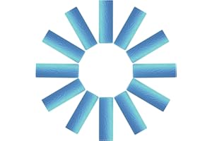 VCAREU 12Pcs Orthodontic Aligner Chewies for Aligner Chompers Aligner Trays Seaters, Compatible with Invisalign Braces - Blue