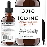 Lugols Iodine Solution 2% - 1 Year Supply - High Potency Liquid Oral Iodine Drops with Superior Absorption &ndash; Improves Overall Health &amp; Energy for Women, Men, Kids - 2 fl Oz (Pack of 1)