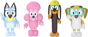 Bluey and Friends 4 Pack of 2.5-3