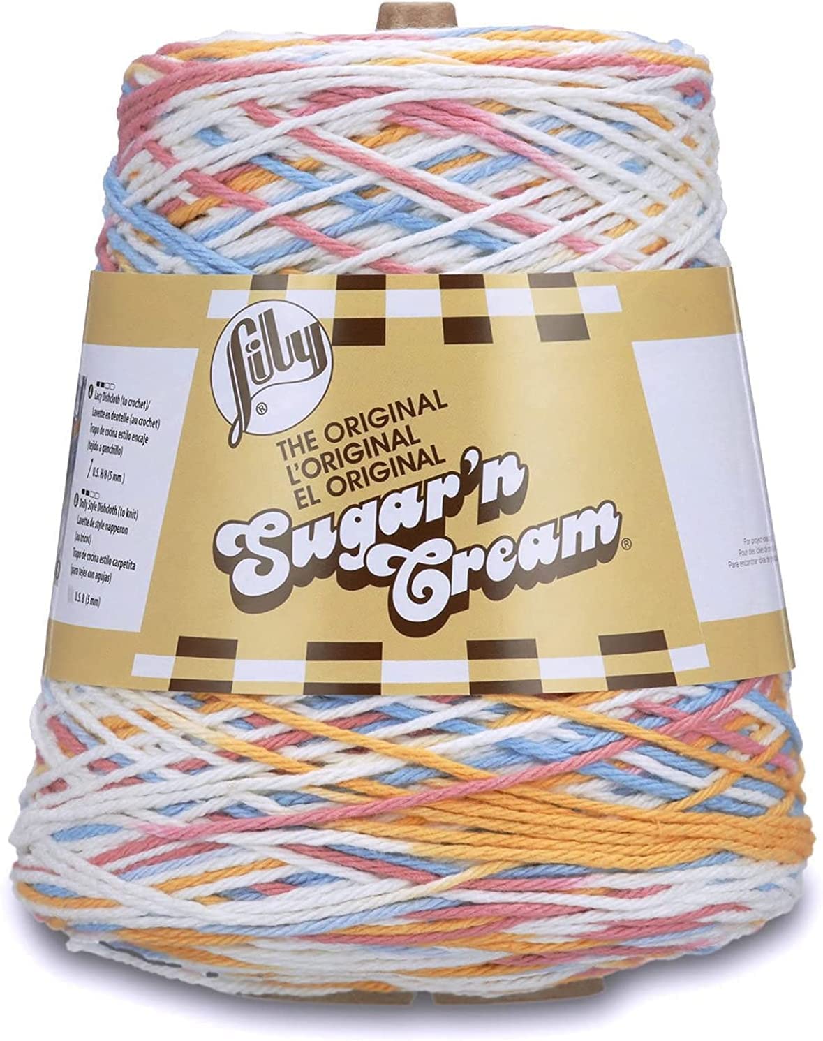 Lily Sugar N Cream Cones Kitchen Breeze Yarn - 1 Pack of 14oz/400g - Cotton - #4 Medium - 706 Yards - Knitting, Crocheting & Crafts — image 1