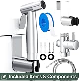 Zuvo Bidet Sprayer with 304 Stainless Steel UK Toilet Kit view 4