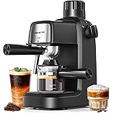 KEENSTAR 3.5Bar Espresso Machine with Milk Frother, 800W Compact Espresso and Cappuccino Machine with Preheating Function, 4 